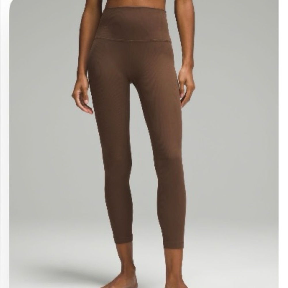 Lululemon Align High Rise Ribbed Leggings - Java